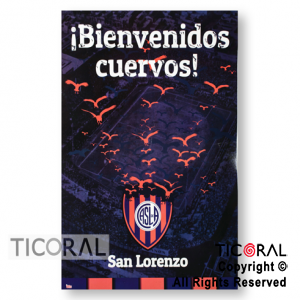 SAN LORENZO AFICHE BIENVENIDO x 1